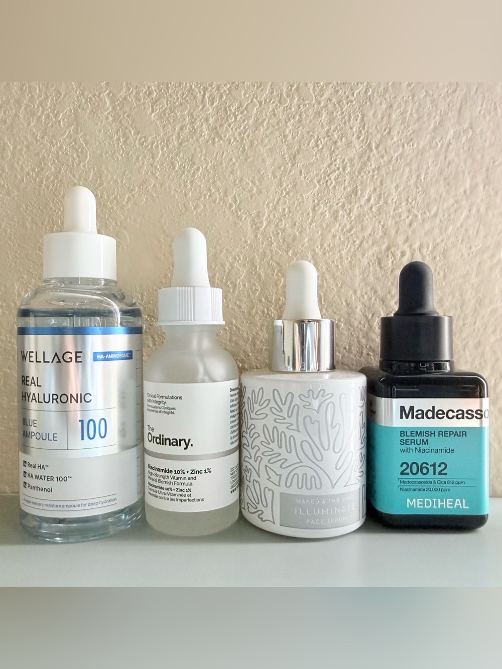 Skincare Serum Bundle (Mediheal, Wellage, Naked & Thriving)